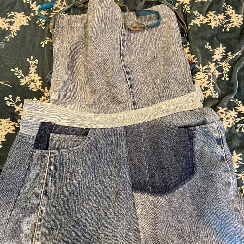 Two-Tone Denim Apron